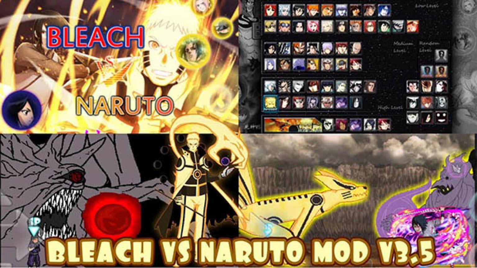Tải game Bleach vs Naruto 3.5 - Cách chơi game Naruto 3.5 Online miễn phí 